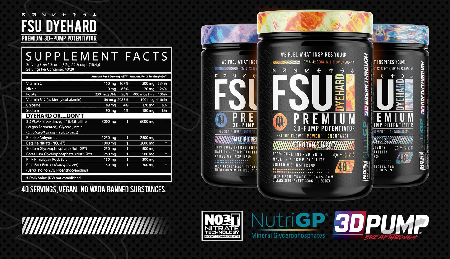 FSU: Diehard Non-Stim Pre-Workout - Spacecitysupplements