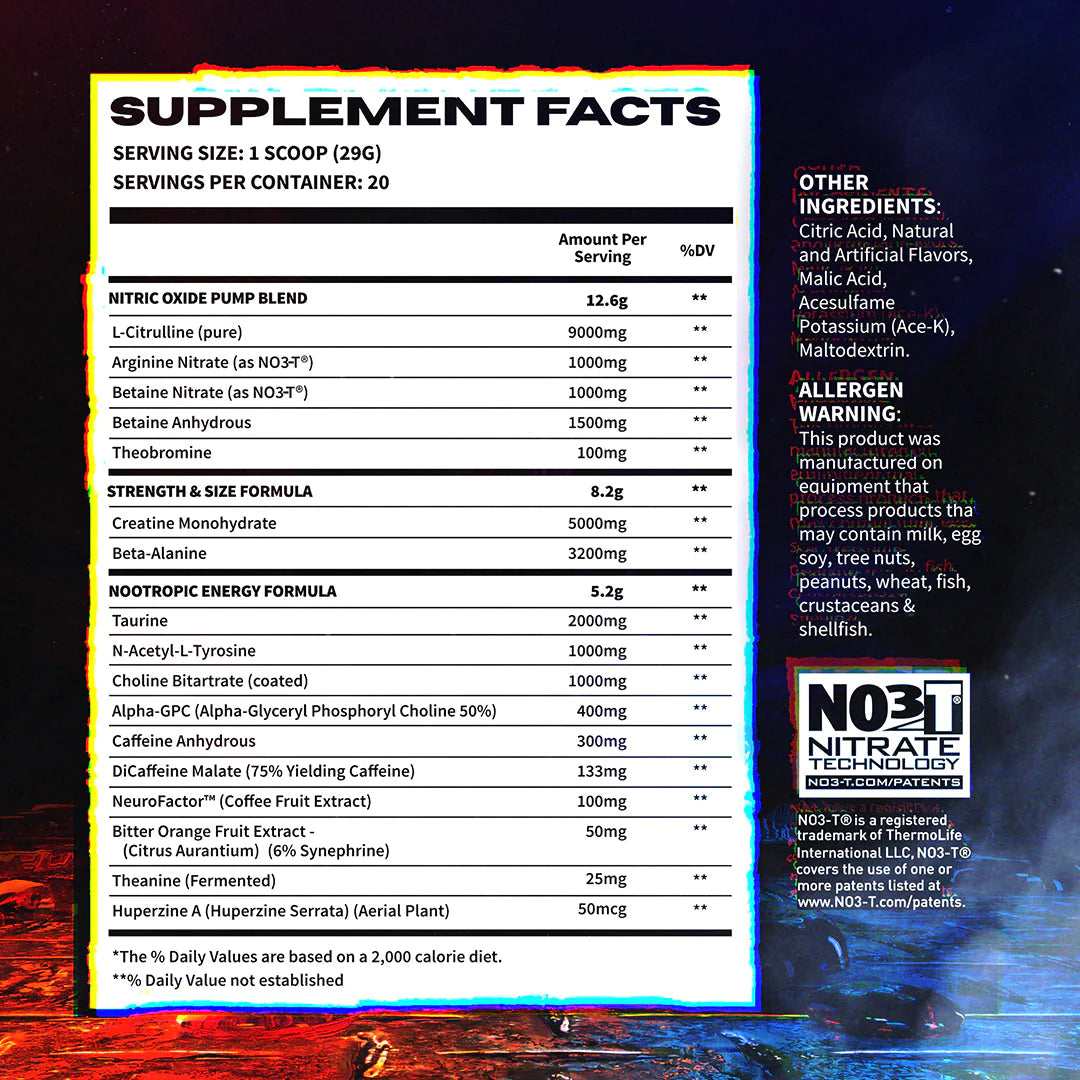 Game Day: Over Time Pre-Workout - Spacecitysupplements