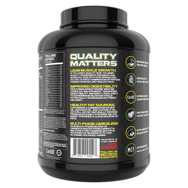 Major Mass: Lean Mass Gainer: 4lbs - Spacecitysupplements