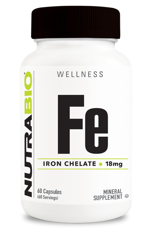 Fe (Iron Chelate) 18mg - 60 Capsules - Spacecitysupplements