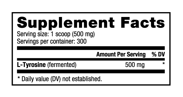 L-Tyrosine: 150g (Powder) - Spacecitysupplements