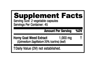 Horny Goat Weed (500mg) - Spacecitysupplements