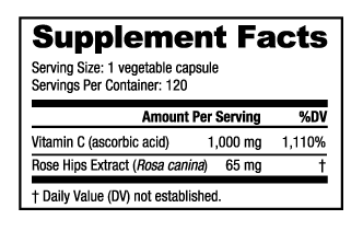 Vitamin C (1000mg) - Spacecitysupplements