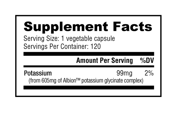 K (Potassium 99mg) - Spacecitysupplements