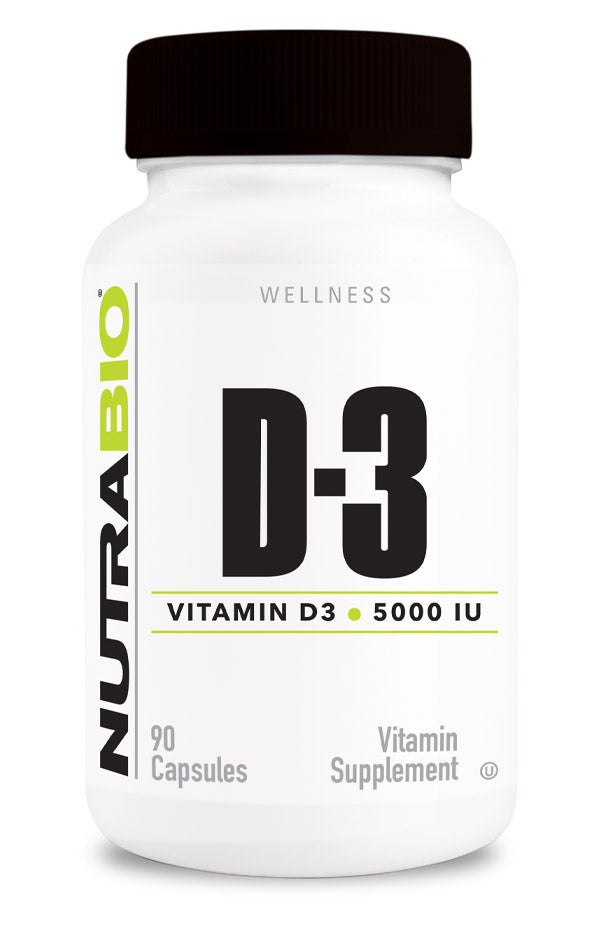 D-3 (5,000 IU) 90 Capsules - Spacecitysupplements