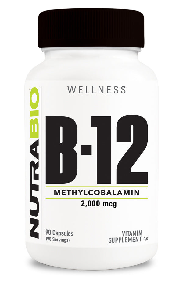 B-12 (Methylcobalamin) - 2,000mcg: 90 Capsules - Spacecitysupplements