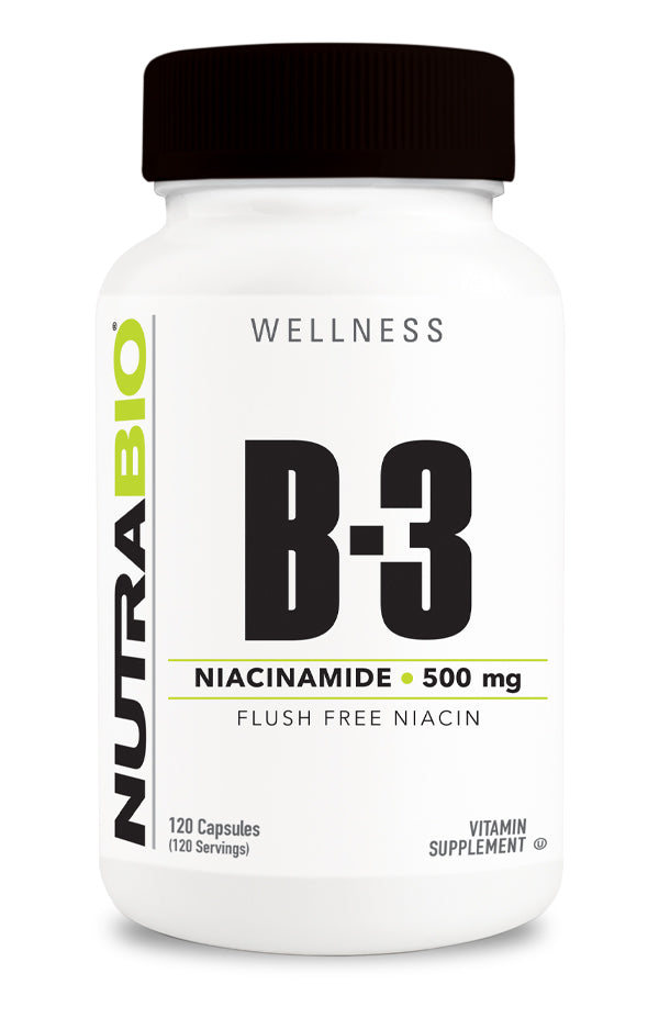 B-3 (Flush Free Niacinamide - 500mg) 120 Capsules - Spacecitysupplements