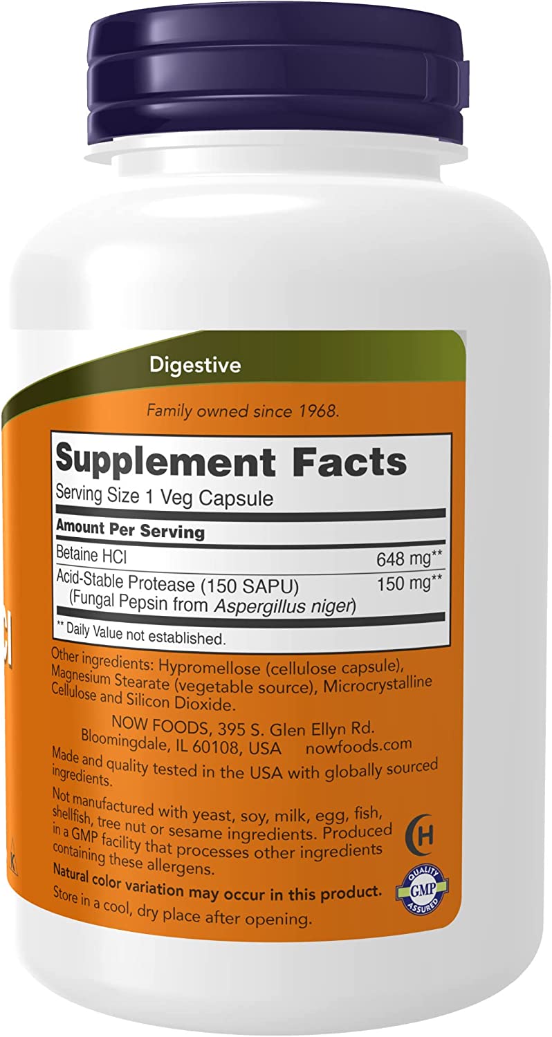 Betanine HCL (648mg) -120 Veg. Capsules - Spacecitysupplements