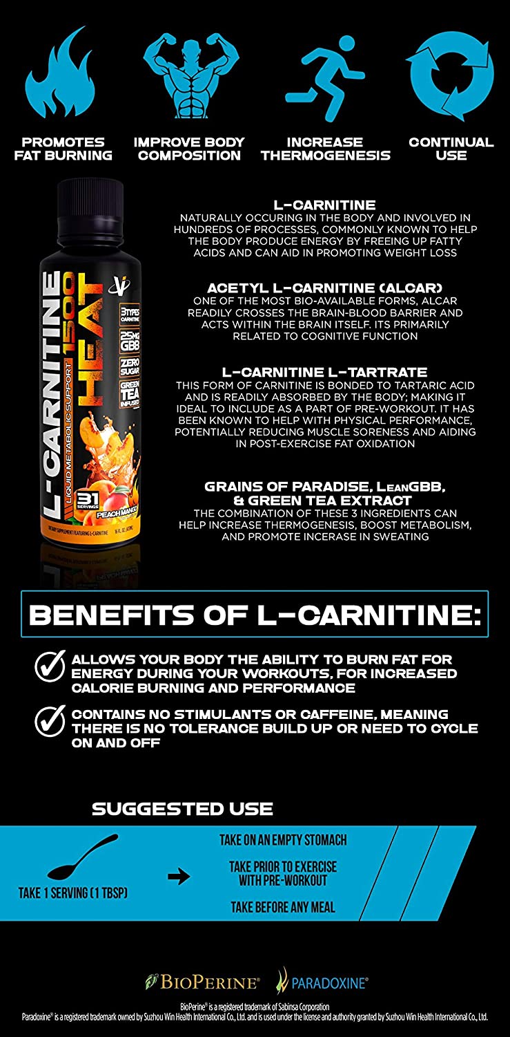 L-Carnitine 1,500 Heat - Spacecitysupplements